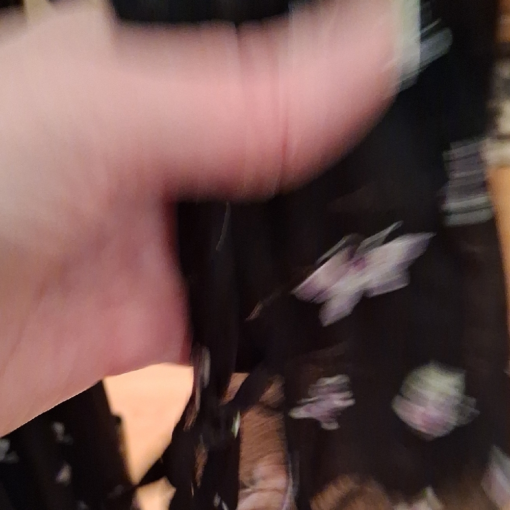 & Other Stories Sheer Black Dress with Floral Pattern - Picture 6 of 12
